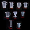【ZOSR】Clear Plastic Graduated Measuring Cup for Baking Beaker Liquid Measure JugCup. 