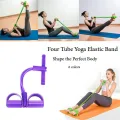 Sit-up Resistance Bands Pull Tension Rope with Pedal Home Lazy Fitness Gym Workout Abdominal Muscle Training Bandage. 