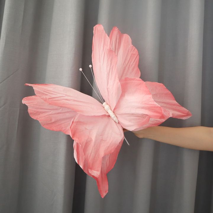 NEW 3D Simulated Flowers Large-scale 30/50CM Giant Paper Butterfly ...