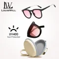 LouisWill Sunglasses For Women Foldable Sun Glasses UV400 Folding Driving Eyewears Men Women Lenses Eyewear Outdoor Travel Sunscreen Sunglasses Women Trendy Sunglasses. 
