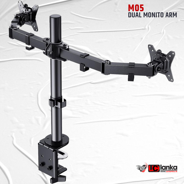 M05 Dual Monitor Arm Desk Mount 14