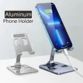 Universal All Aluminum Alloy Foldable Desk Phone Holder Mount Stand For Mobile Phone Holder For Tablet Desktop Metal Holder. 