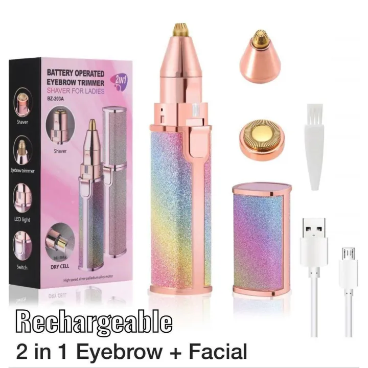 New%20style%202%20in%201%20Rechargeable%20Eyebrow%20Trimmer%20-%20Shaver%20for%20ladies%20%7C%20Portable%20Facial%20Hair%20Remover%20-%20Image%203