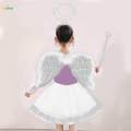 Angel Costume for Girls Dress up Kids Princess Cosplay Child Angel Wing. 
