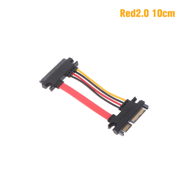 Sata 22 Pin Male To Female Sata Extension Cable SATA 22 Pin Male To Female 7+15 Pin Sata Data Power Combo Cable Hard Disk Extension Cable Cologo