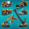 【Worth-Buy】 1:50/1:40 Kids Alloy Engineering Car Model With Sound Light Excavator Bulldozer Forklift Toys For Boys Gifts.
