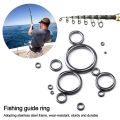 round Stainless Steel 2#-30# Tackle Box Accessories Eye Ceramic Ring Fishing Rod Guide Tip Repair Kit. 