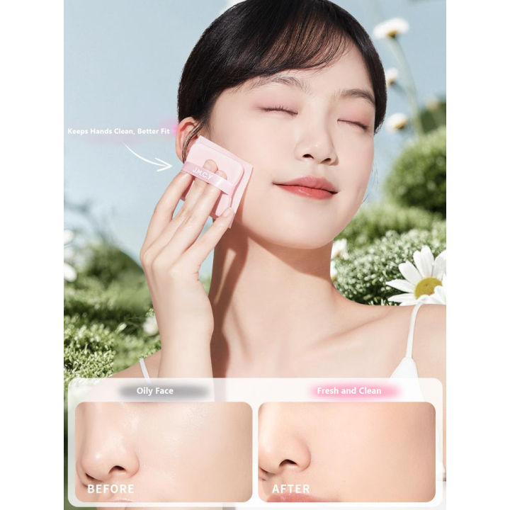Long-Lasting%20With%20Puff%20Oil%20Control%20Blotting%20Paper%20With%20Mirror%20Compact%20Portable%20Oil%20Absorbing%20Sheets%20Lightweight%203-in-1%20Blotting%20Paper%20for%20Summer%20Travel%20-%20Image%202