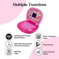 Gooyo 2011A Battery Operated Educational Learning Laptop Toy with LED Display and Music Effect | Babies/Girls/Boys/Toddlers | Pink Color, Power Source: 3xAA Battery (Not Included)(FROM INDIA)NUZ. 