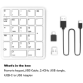 Wireless Numeric Keyboard for Laptops Black. 