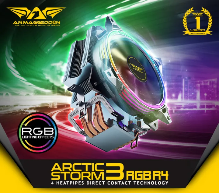 Armaggeddon (Artic Storm 3 ) 120mm RGB R4 Universal CPU Cooler