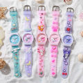 Sanrio Hello Kitty Wrist Watch Anime My Melody Cinnamoroll Children Children Watches 3D Student Silicone Strap Quartz Watch. 