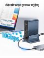 ACASIS 15-in-1 USB C Desktop Docking Station for USB-C Laptop, 4K HDMI Display, DP 4K/60 HZ, 2*USB3.1 10GBPS, SD/TF, Audio, RJ45 for Mac&Windows, DS-7A15. 
