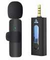 K35 Wireless Microphone, Wireless 3.5mm Lavalier Lapel Microphone. 