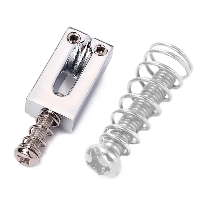 12%20Pcs%20Guitar%20Parts:6%20Pcs%20Electric%20Guitar%20Tremolo%20Bridge%20String%20Saddles%20Mount%20Conical%20Spring%20and%20Screws%20&%206%20Pcs%20Electric%20Guitar%20Bridge%20Saddles%20Flat%20Set%20for%20Strat%20Tele%20Replacement%20-%20Image%203