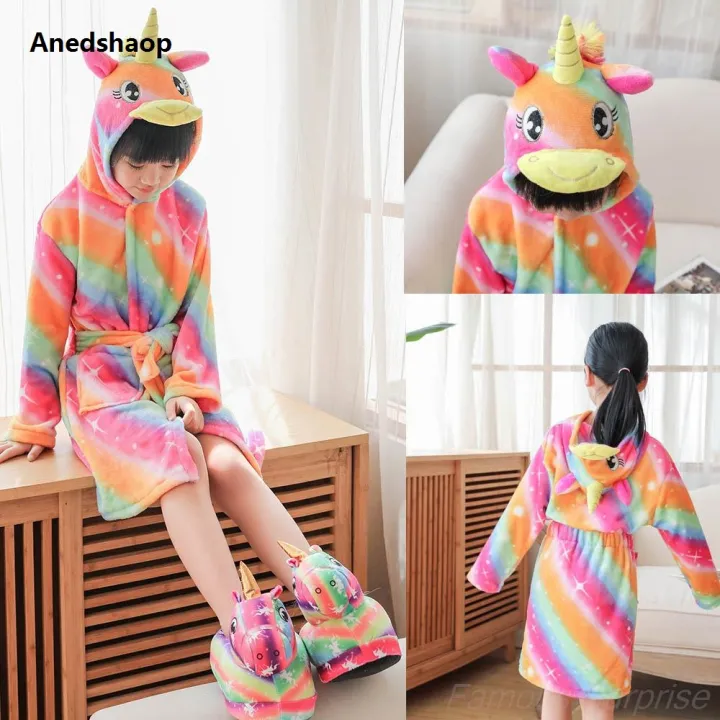 Anedshaop%20Pink%20Princess%20Bath%20Robe%20for%20Girls%203%204%205%206%207%208%209%2010%2011%2012%20Years%20Unicorn%20Original%20Kids%20Bath%20Towel%20Robe%20Fashion%20Winter%20Toddler%20Girl%20Bathrobe%20-%20Image%204