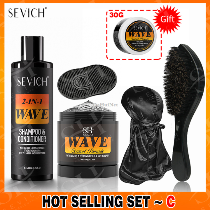 DeHuiNet%203.53oz%20Biotin%20Waves%20Control%20Pomade%20For%20Men%20Sevich%20Sport%20Strong%20Profesional%20Hold%20Wave%20Hair%20Gel%20With%20Brush%20Wavy%20Hair%20Oil%20Shampoo%20Conditioner%20-%20Image%207