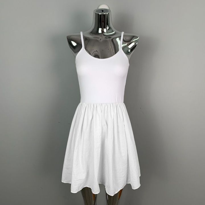 Can't%20Hide%20Zhao%20Lusi%20Same%20Style%20White%20Fitted%20Waist%20Vest%20Sling%20Dress%20Women's%20Summer%20Short%20Skirt%20Hot%20Girl%20Slim%20White%20Dress%20-%20Image%209