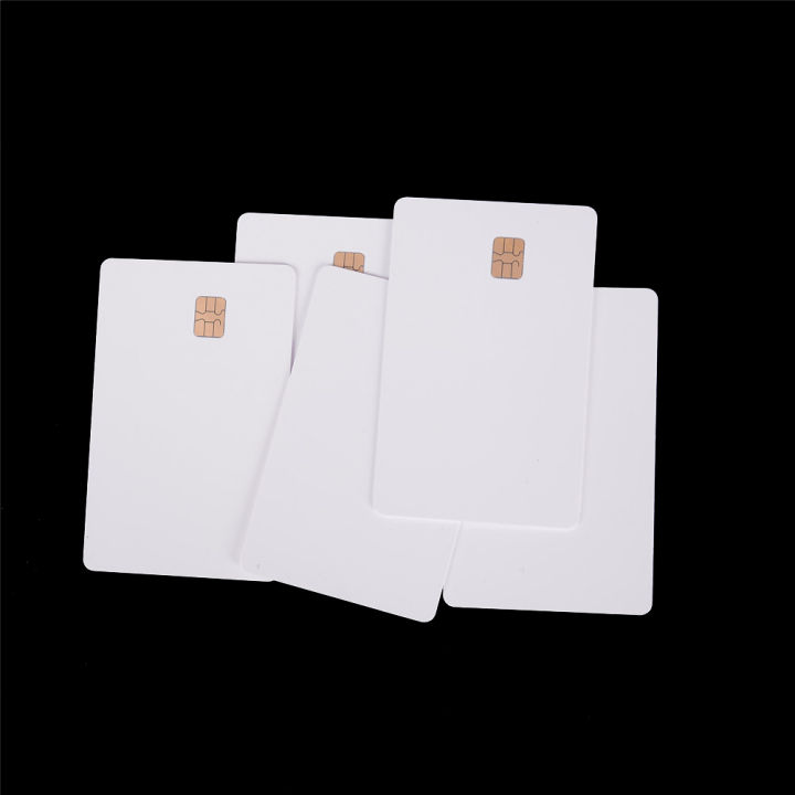 New%205%20Pcs%20ISO%20PVC%20IC%20With%20SLE4442%20Chip%20Blank%20Smart%20Card%20Contact%20IC%20Card%20Safety%20White%20-%20Image%202