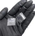 Reusable Clear Ziplock Bags | 1" x 1" Inches | Pack of 100. 