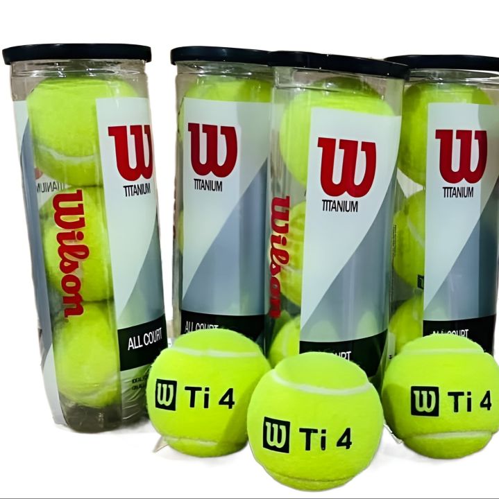 Wilson%20T4%20Titanium%20All%20Court%20Tennis%20Balls%20Quality%20Balls%20-%203%20Balls%20Per%C2%A0Tin%20-%20Image%202