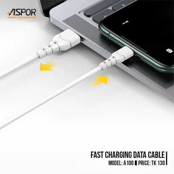 ASPOR%20A100%203A%201M%20Lightning%20Micro%20Type-C%20To%20USB%20Max%202.4A%20Fast%20Charging%20Cable%20For%20iPhone%20And%20Android%20Phones%20-%20Image%205