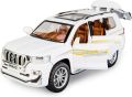 Die Cast Toyota Prado Model Car (1:24 Scale) - Toyota Prado SUV Jeep with Lights, Sounds & Pull Back Option by ZinZen. 