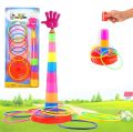 Toy Imagine™ 2 in 1 Plastic Ring Toss Throw Game for Toddlers/Kids Fun Indoor/Outdoor Learning Activity Ring toss Games for Baby Colourful Round Stacking Rings Best Birthday Gift for Kids  SAM. 