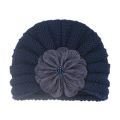 Fashion Flower Infant Striped Hats Soft Knitting Wool Caps Clothing Decoration Baby Corchet Turban Accessories Birthday Gift. 
