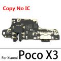 USB Charger Dock Connector Charging Port Board Microphone Flex Cable For Xiaomi POCO X3 NFC Global Version / Poco X3 Pro. 