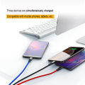 3in1 LED USB Charging Cable 8Pin Charger Cable Multi Port  Cable. 