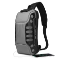 OZUKO Men's Chest Bag Trend Fashion Messenger Bag Sports Function Bag Business Waterproof Chest Bag. 