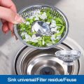 Durable Anti Clog Kitchen Sink Strainer Floor Drain Plug Hair Clean Up Drain Filter Food Catcher Tools Anti-blocking Mesh Trap. 