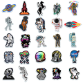 20/40/60 pcs of Outer Space Astronaut Stickers for Laptop Luggage Skateboard. 