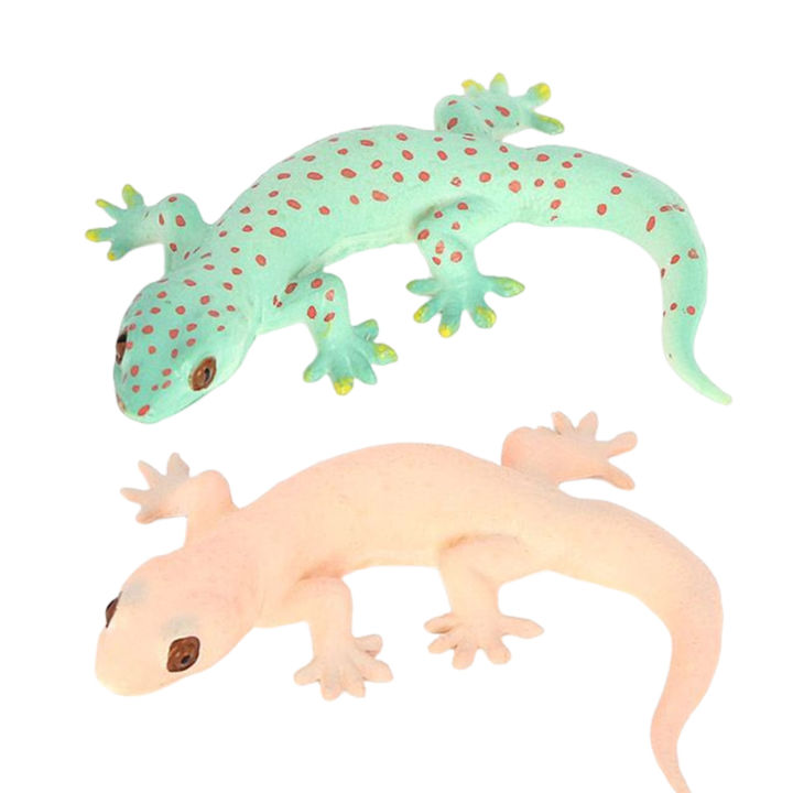 Bright Colored Gecko Toy Realistic Miniature Gecko Statues Fun Educational Toy for Kids Halloween Decoration Southeast Asian Buyers' Choice Gecko Statue Toy