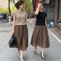 Hong Kong Style Lightly Mature Adult Lady like Woman Skirt Matching Set New Summer Two Pieces 2024 Women's Clothing High-Grade Sense Suit Younger. 