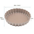 Tart Pan, 4 Inch Mini Quiche Pan Removable Bottom Non-Stick Tin, for Oven Baking Carbon Steel Gold Pie Pan.(4 Packs). 
