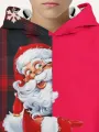 Christmas cute Santa Claus 3D print boys casual pullover long sleeve hoodies boys sweatshirt for spring fall kids hoodie tops. 