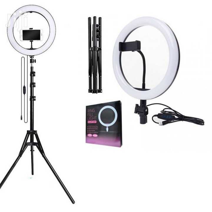 Ring Light Photo Phone Video Light Lamp Ring Fill Light with “7 feet” Adjustable Tripod Stand