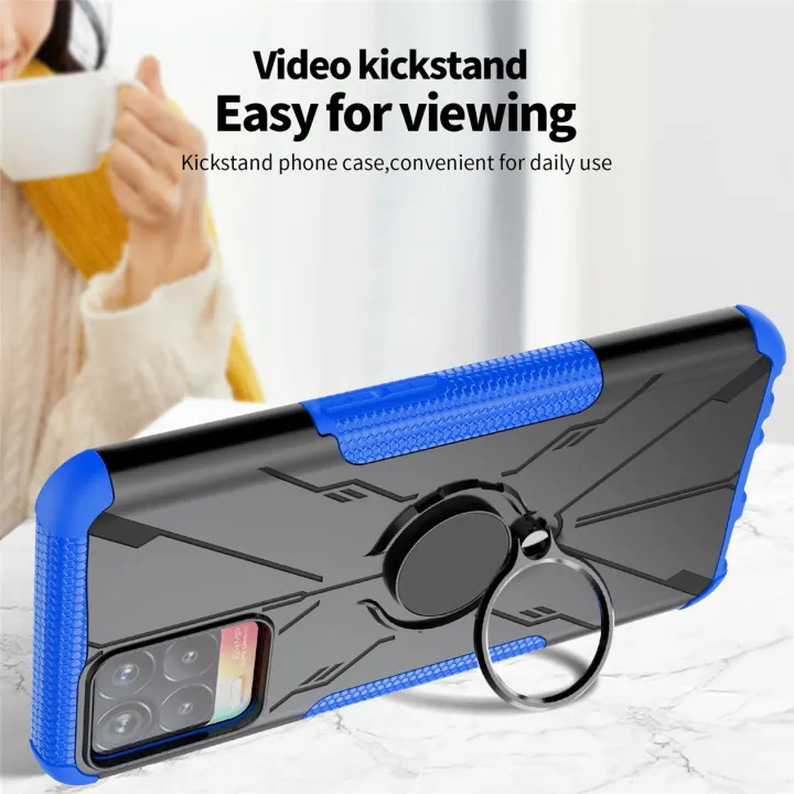 For%20Infinix%20Hot%2010%20Lite%20/%20Infinix%20Smart%205%20/%20X657%20Phone%20Case%20TPU%20and%20PC%20Solid%20Color%20Armor%20Kickstand%20Casing%20Buffer%20Shockproof%20Stand%20Holder%20Back%20Cover%20-%20Image%202