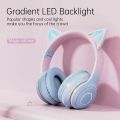 (New) BT029C RGB Dual Modes Cat Ear Wireless Bluetooth Headphone. 