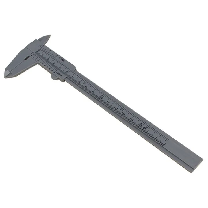 0-80mm/150mm%200.5mm%20Vernier%20Caliper%20Double%20%20Scale%20Plastic%20Vernier%20Caliper%20Measuring%20Student%20Mini%20Tool%20Ruler%20DIY%20Model%20Making-150mm%20gray%20-%20Image%202