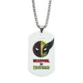 New Disney Deadpool and Wolverine Stainless Steel Pendant Neck Best Friends Necklaces Chains for Men A Friend's Birthday Present. 