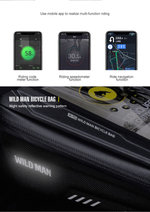 Anyike%20%5BGood%20Product%5D%20WILD%20MAN%20Bicycle%20bag%20EVA%20Front%20beam%20bag%20of%20monocoque%20mountain%20bike%20Cycling%20bag%20rain-proof%20Touch-screen%20headstock%20bag%20for%20mobile%20phone%20-%20Image%203