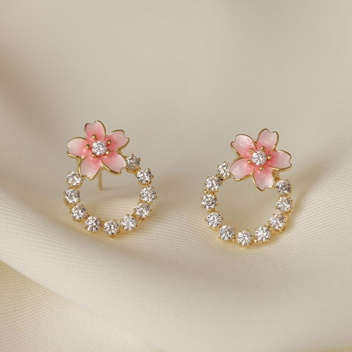 Cute%20Sakura%20Cherry%20Blossom%20Flower%20Earrings%20for%20Women%20Girl%20-%20Image%203