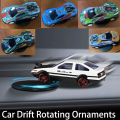 1PC Auto Dashboard Turning Racing Model Decoration Sports Car Drift Rotating Ornaments Car Individuality Center Console Accessories. 