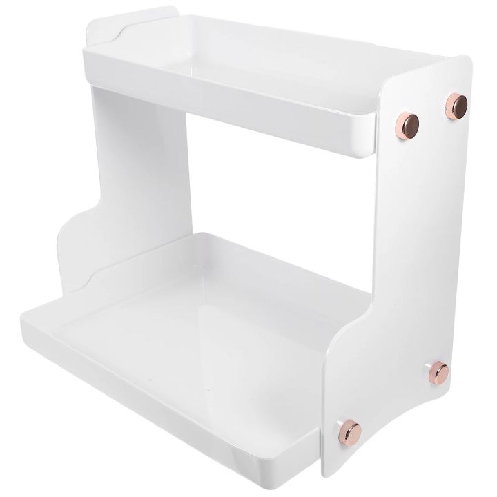 Counter Top Organizer Shelf Bathroom Corner Storage Shelves Desk T etry Pallets Desktop Rack Dressing Table Countertop