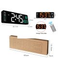 13 16 Inch Large Wall Clock Remote Control Memory Electronic Clock Dual Alarms Table Clock 10 Level Brightness LED Digital Clock. 