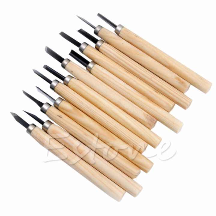 【StyleVoyager】12pcs Professional Wood Carving Chisel Couteau Tool Set Gouges du Bois Dropshipping