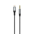 DUDAO L11Pro - Lightning to 3.5mm Audio cable for i Phones webcast, 1 meter, Aluminum Alloy + Braided Jacket, ISO9001, UKAS. 